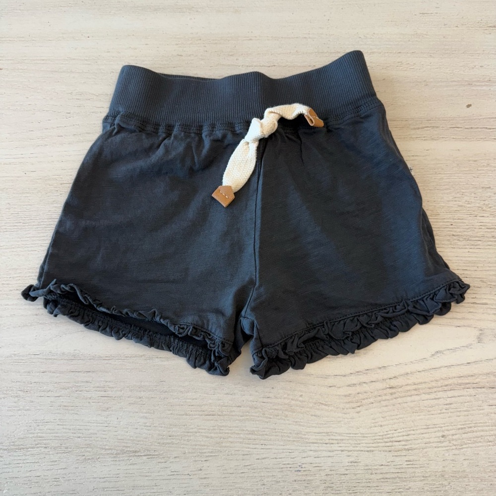1+ in the family Kids Graphite Ruffle Shorts NWT
